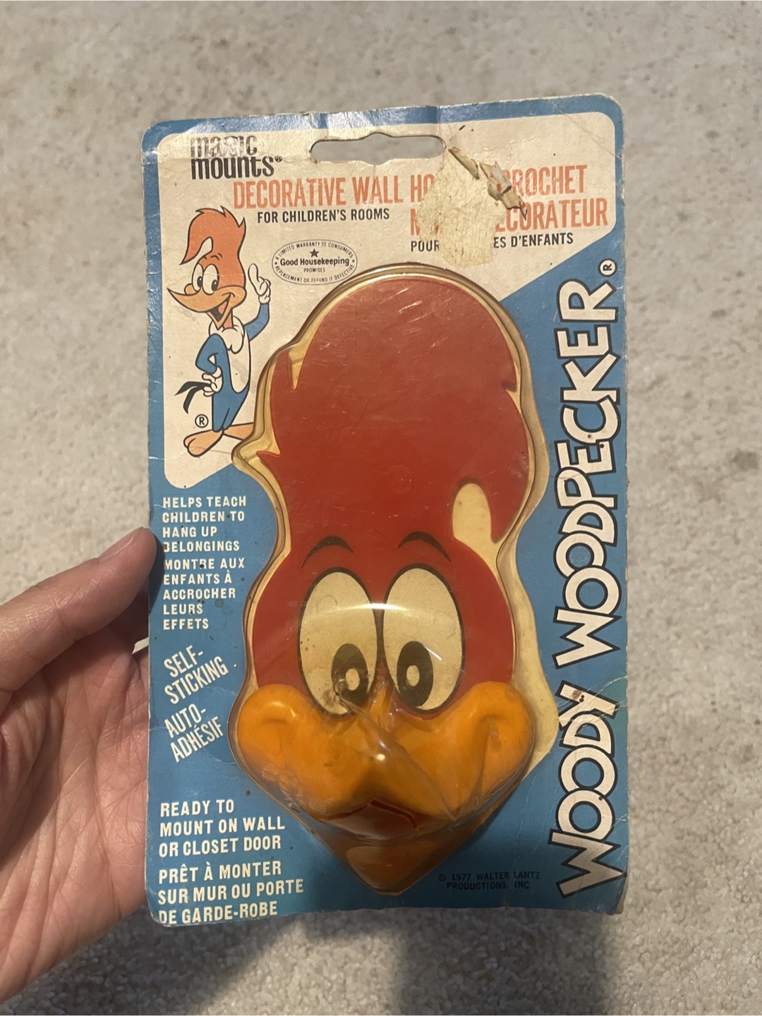 Vintage Woody Woodpecker Wall Hook