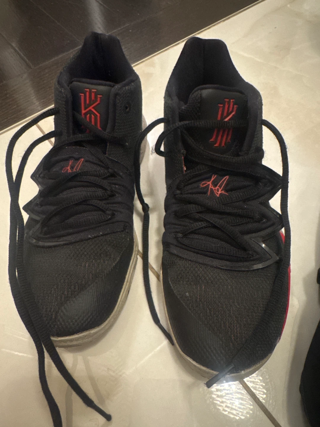 Nike Kyrie 5 Black/Red Basketball Shoes