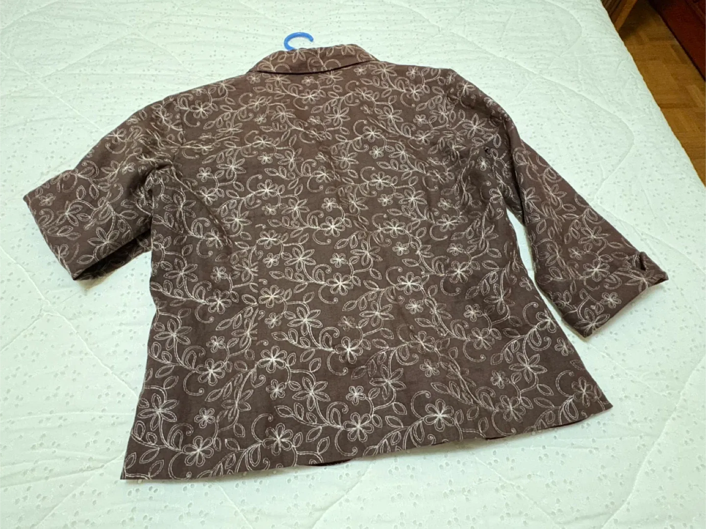 Silkland XL Brown Floral Top image indicator(2)