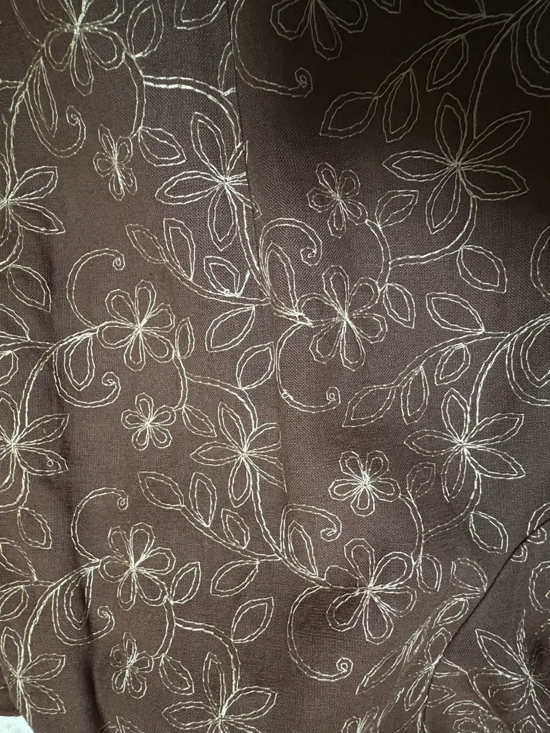 Silkland XL Brown Floral Top image indicator(3)