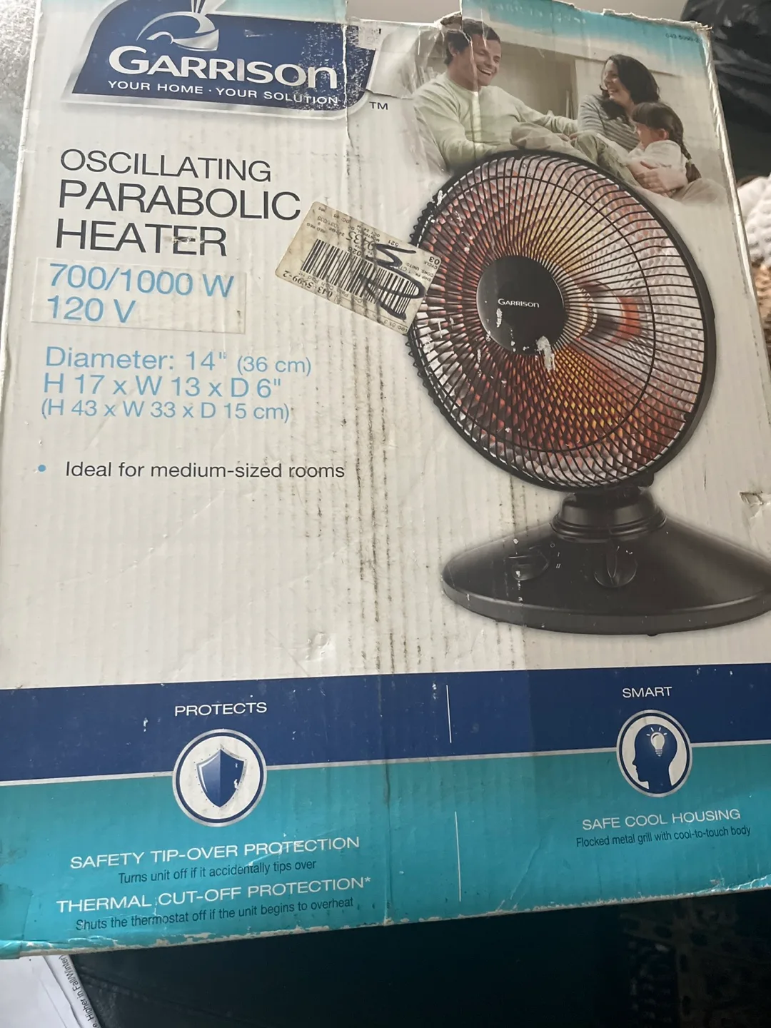 Garrison Oscillating Parabolic Heater image indicator(2)