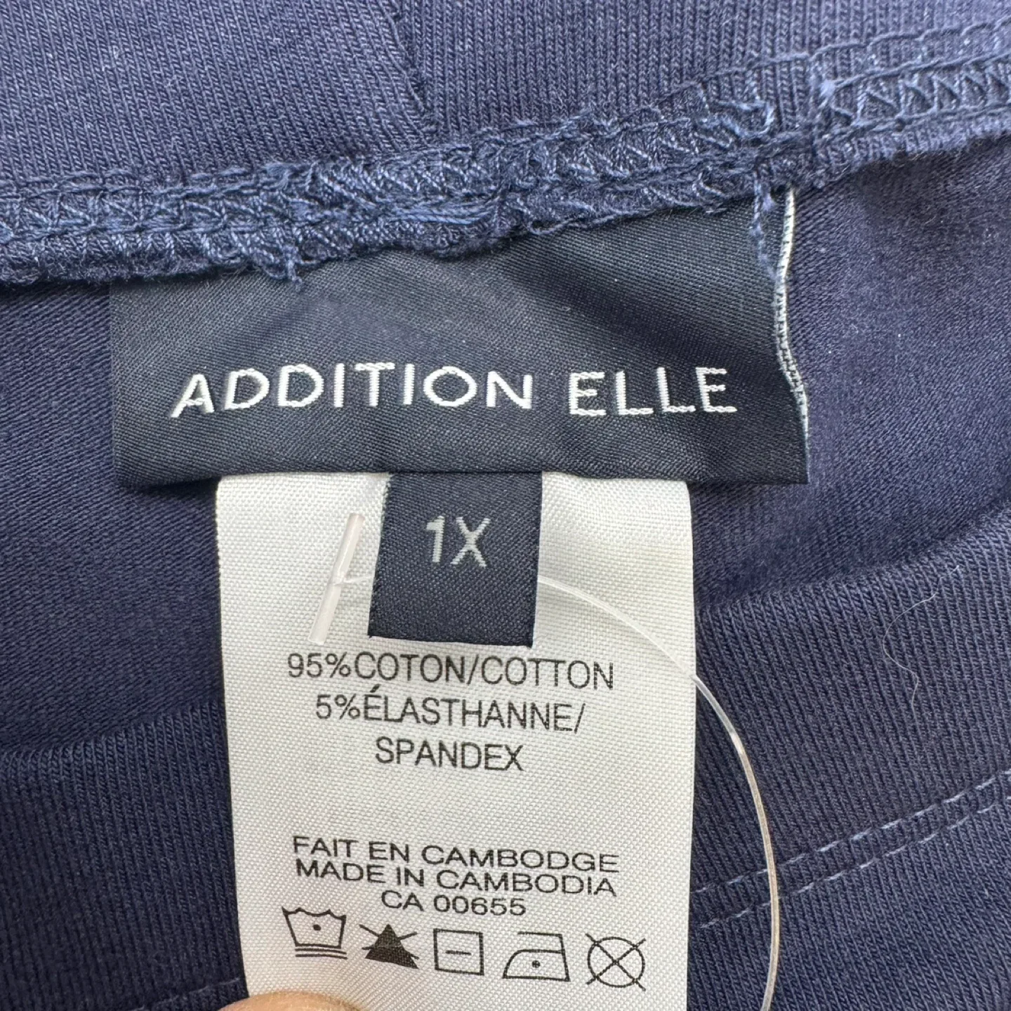 Addition Elle Cotton Weekend Legging Navy Blue Size 1X image indicator(4)
