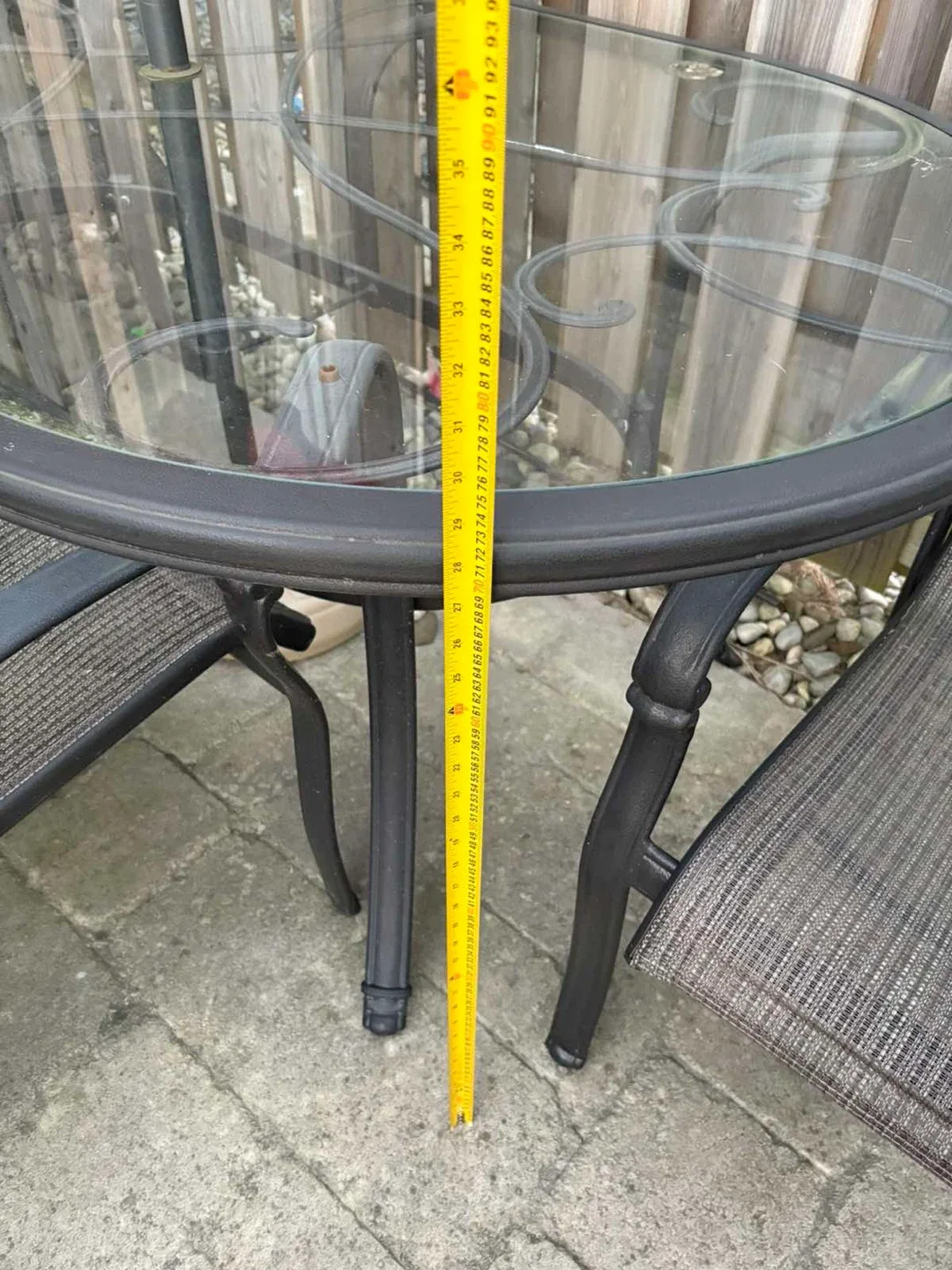 Outdoor Patio Set – Table + 6 Chairs + Umbrella 🌞 image indicator(4)