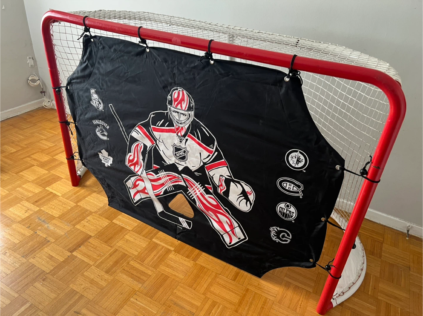 Hockey Net 72” heavy duty steel with Shooting Tarp - photo 4