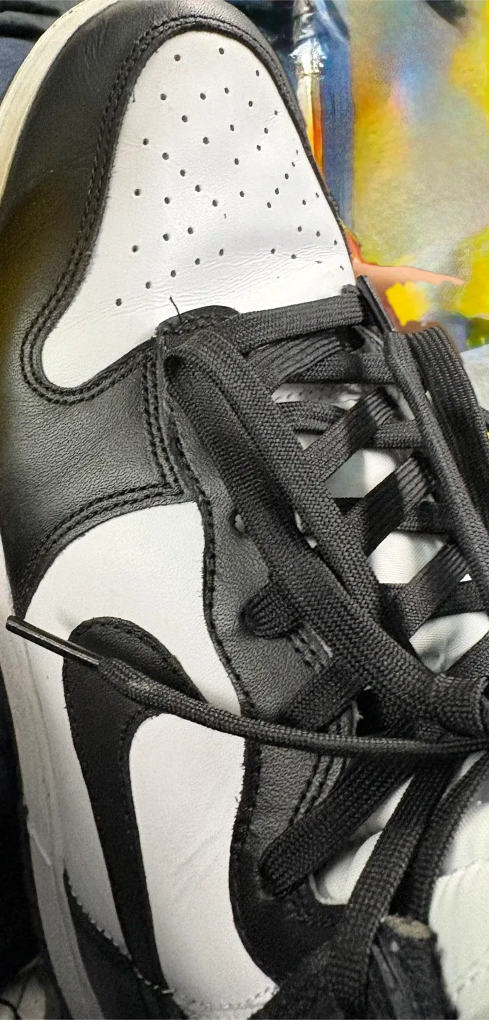 Nike Dunk high Black White thumbnail