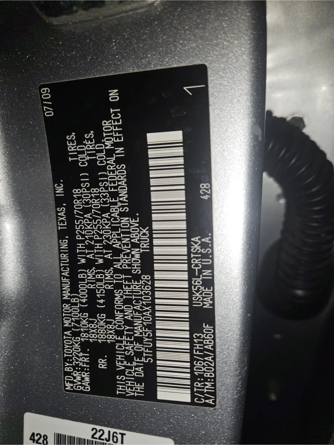 2010 Toyota tundra, quad cab, 4 x 4 image indicator(8)