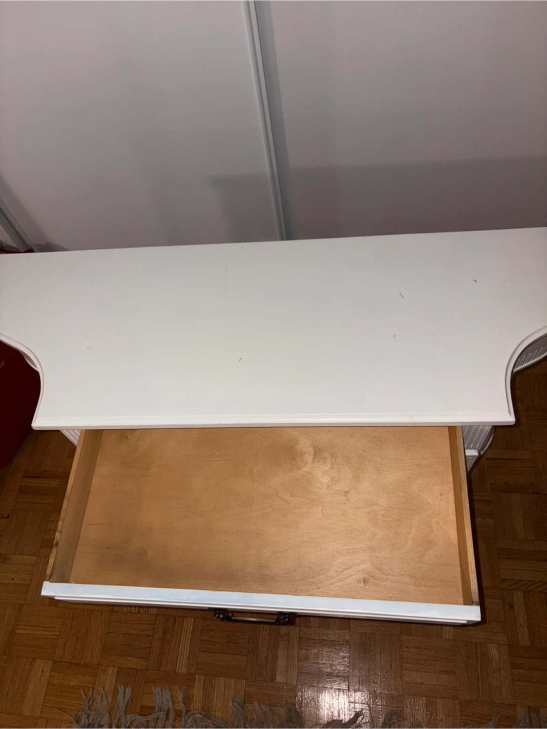 Painted Vintage Console Table with Drawer - photo 3