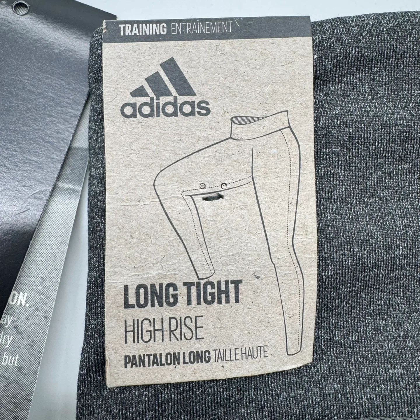 Adidas Climalite High Rise Long TrainingTights Dark Grey L image indicator(4)