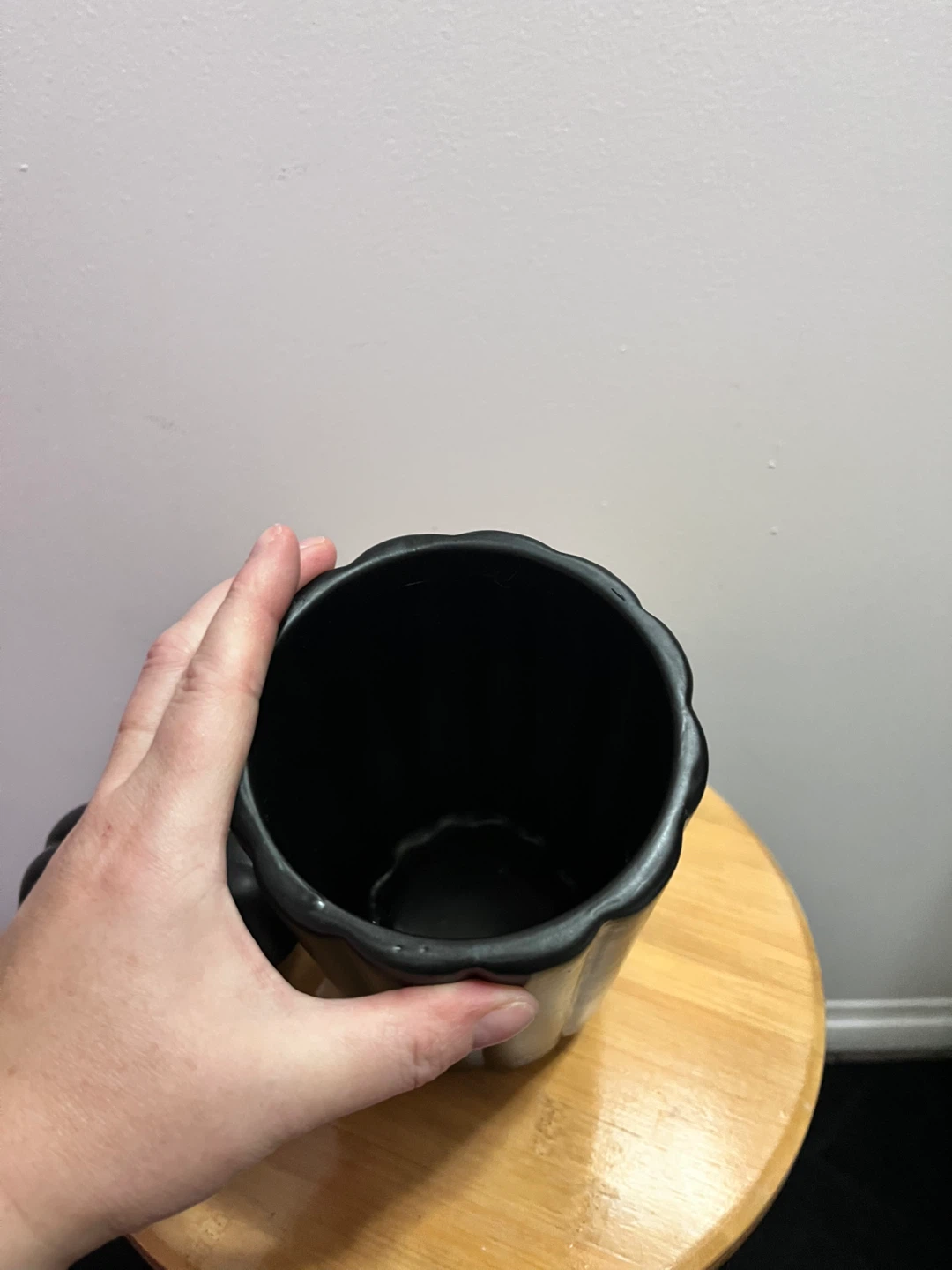 Black Pumpkin Jar with Lid - photo 3