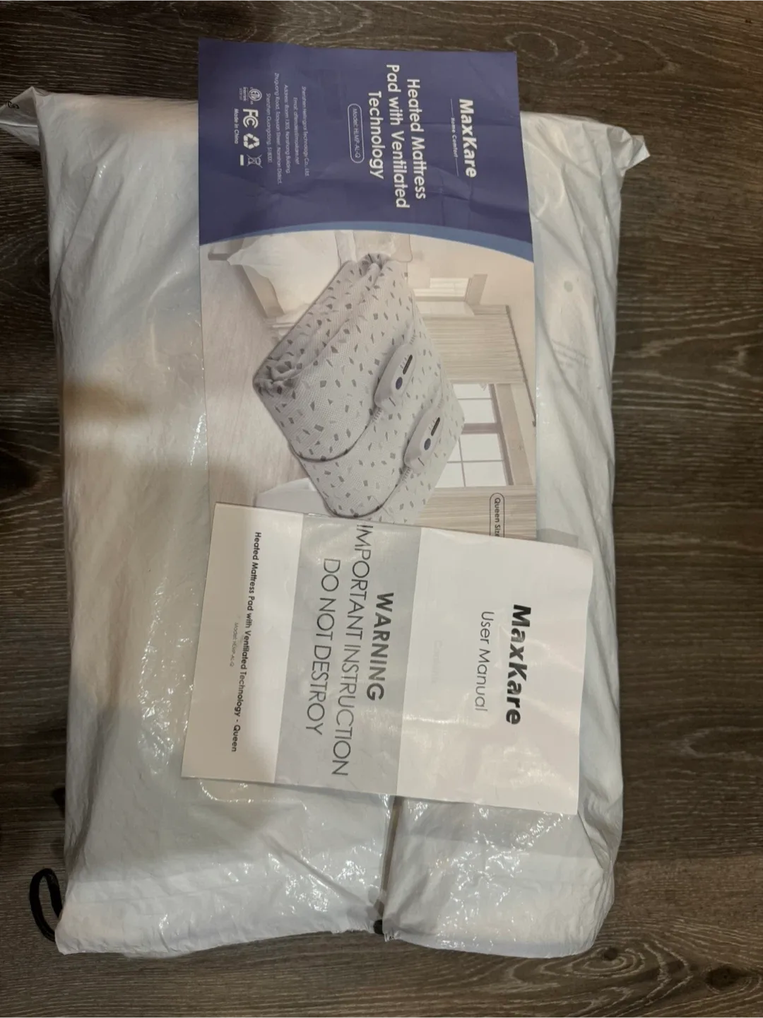 MaxKare Heated Mattress Pad with Ventilated Technology - Queen