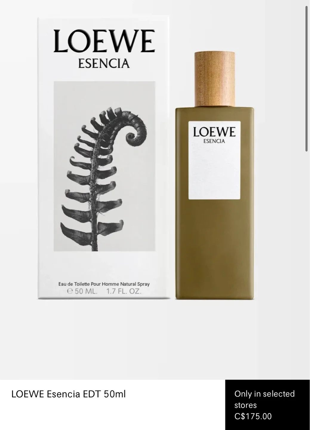 Loewe Esencia EDT pour homme 50ml image indicator(2)