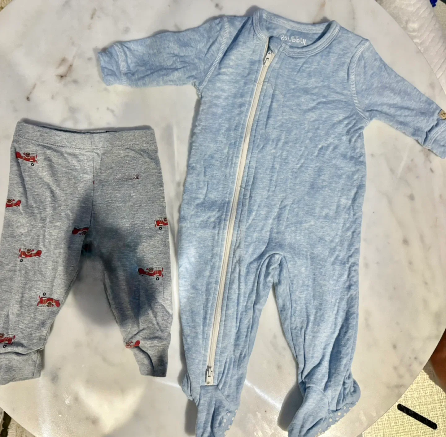 Mixed Baby Clothes Lot - Onesies, Pants, Hats image indicator(3)