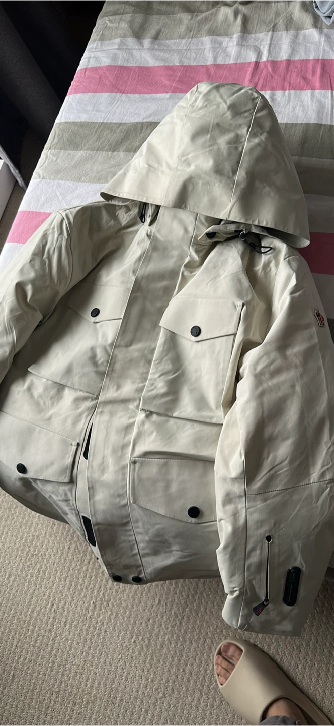 Moncler Beige Down Padded Jacket