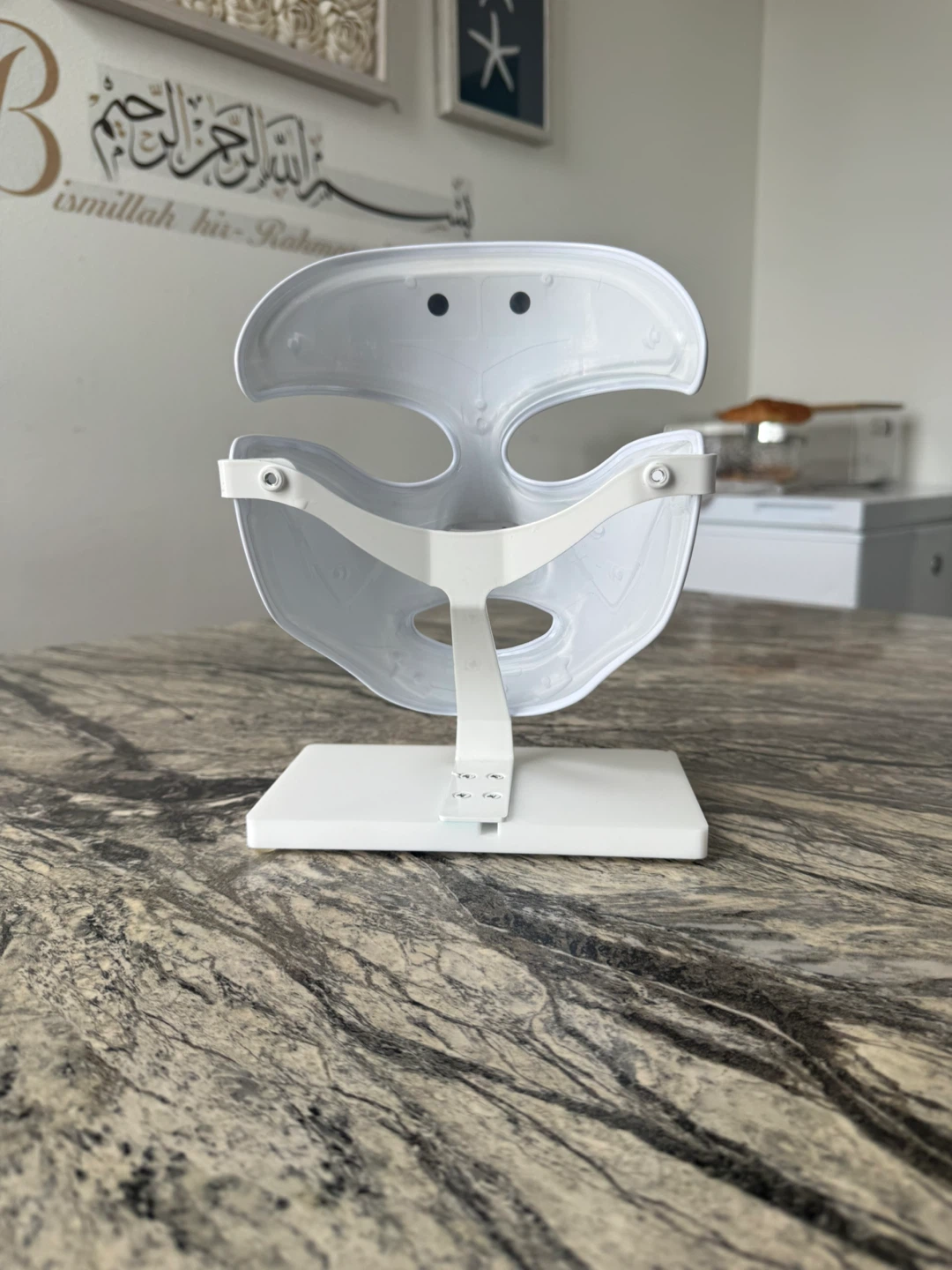 LED Facial Therapy Mask - Rose Gold & White - photo 3