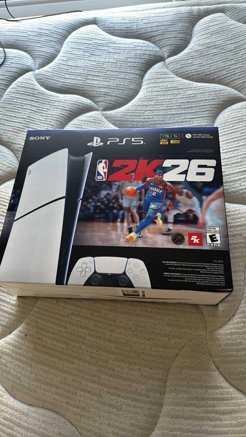 New Sony PlayStation  5 Digital Edition - NBA 2K26 Bundle (slim)