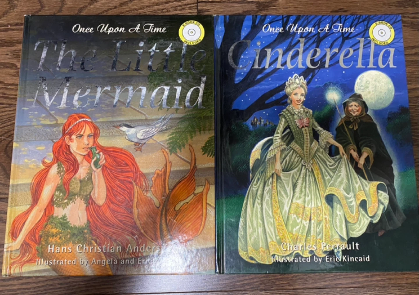Once Upon A Time - Little Mermaid & Cinderella Books