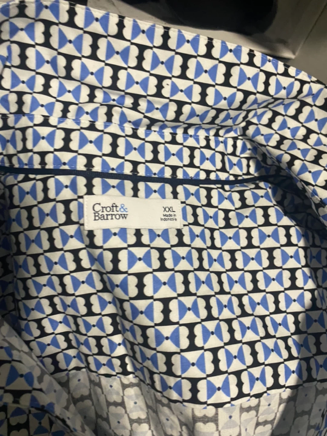 Croft & Barrow XXL Blue Patterned Shirt - photo 2