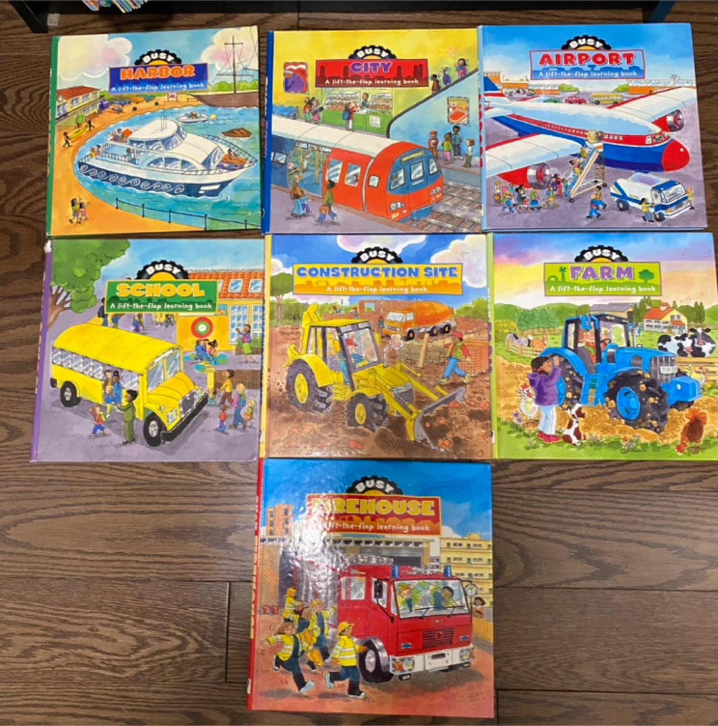 Busy Lift-the-Flap Learning Books - Set of 7