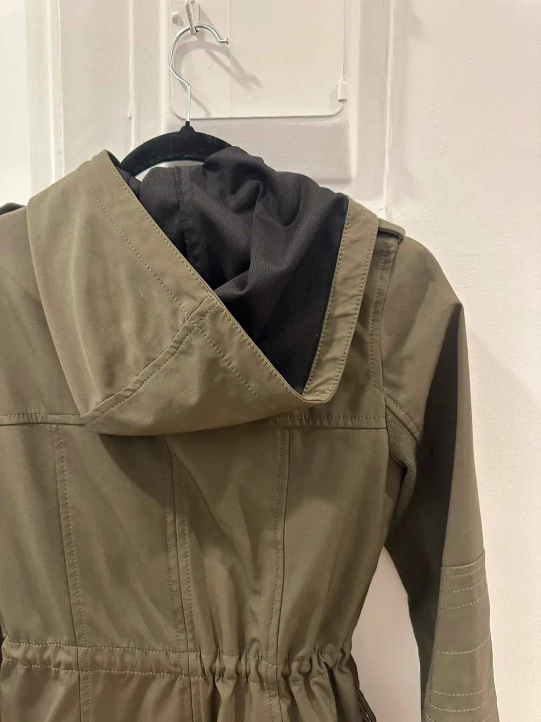 BCBGeneration Olive Green Hooded Jacket - Size S image indicator(4)