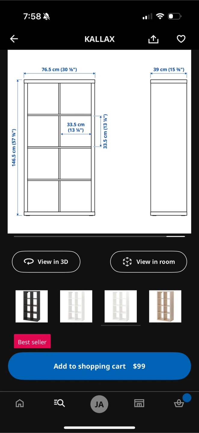 White 8-Shelf IKEA KALLAX – Excellent Condition - photo 2