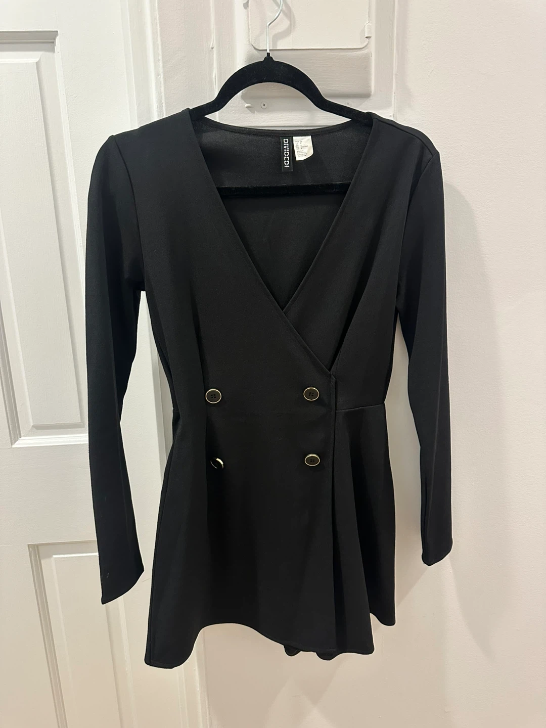H&M Divided Black Romper - Size 4