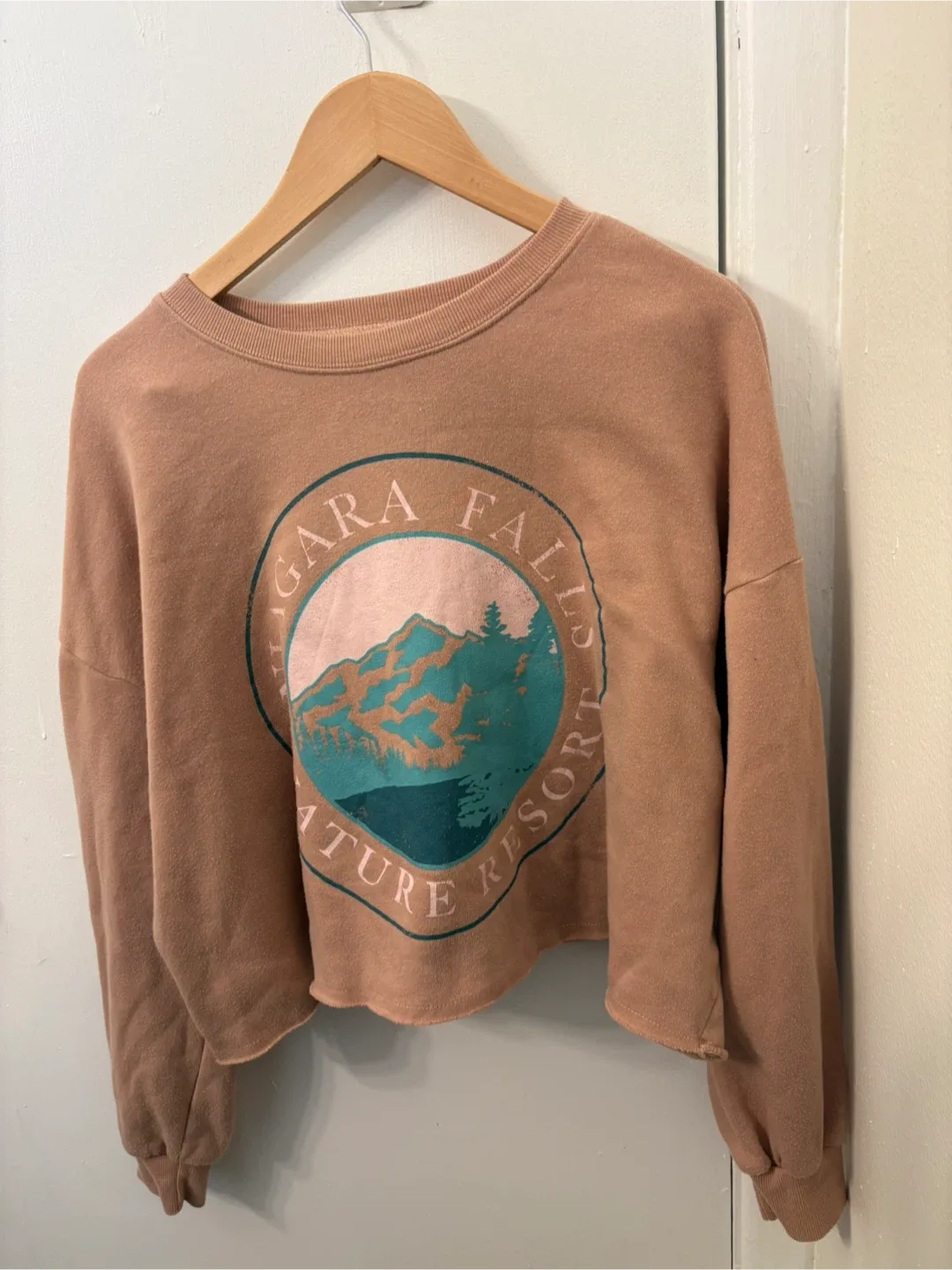 Niagara Falls cropped sweater size XL thumbnail