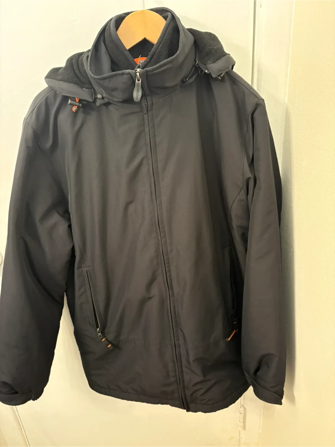 Men’s medium/large Weatherproof coat w/hood thumbnail
