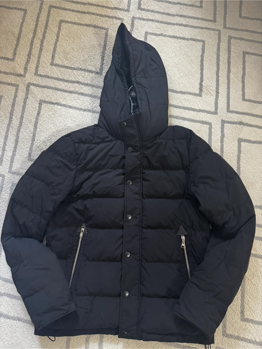 GIY Black Down Puffer Jacket - Size M