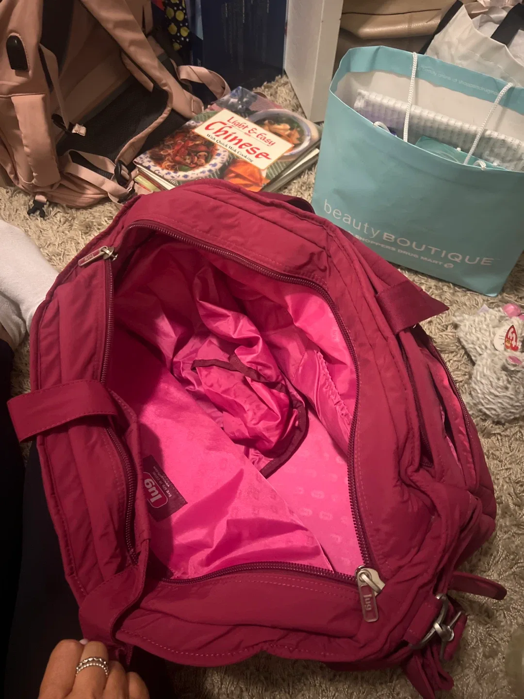 Lug Airbus Weekender Bag - Burgundy image indicator(3)