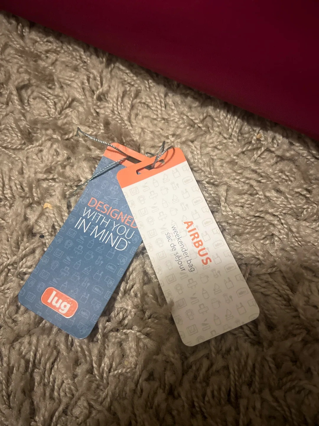 Lug Airbus Weekender Bag - Burgundy image indicator(2)