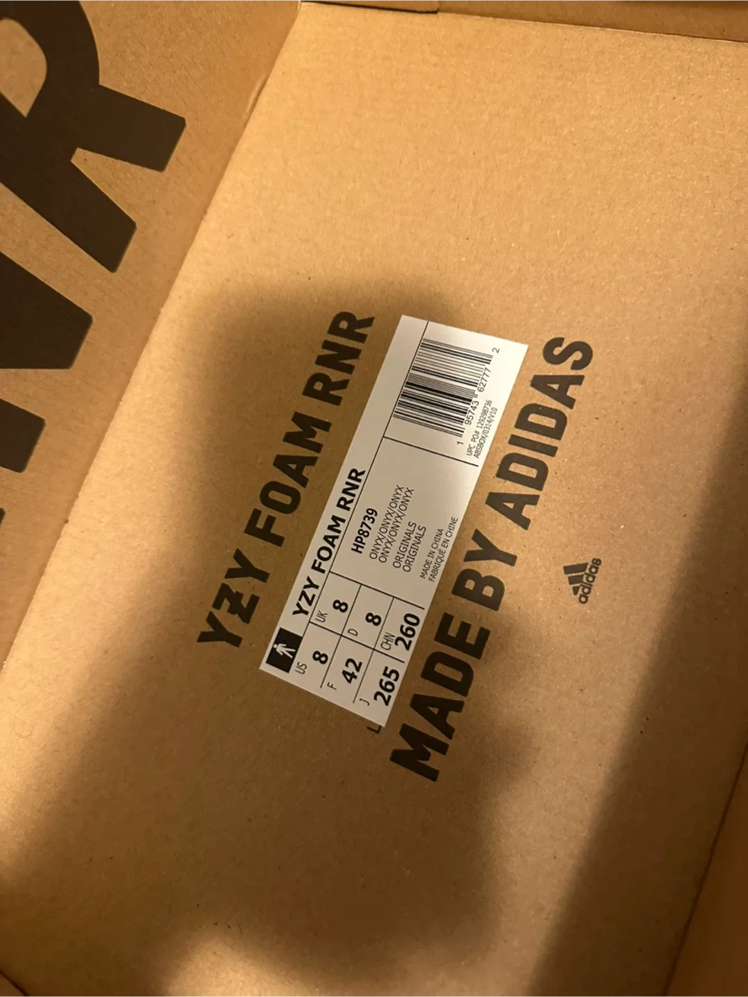 Adidas Yeezy Foam RNR Onyx Size 8 US image indicator(2)