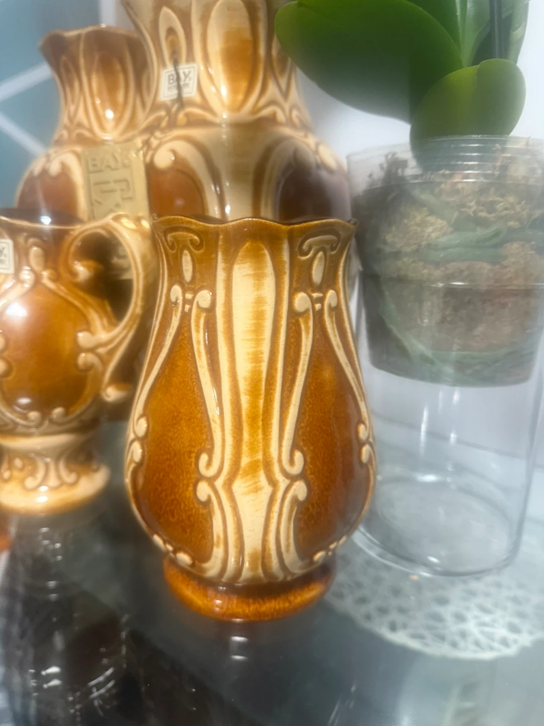 Bay Keramik West Germany Brown Vase