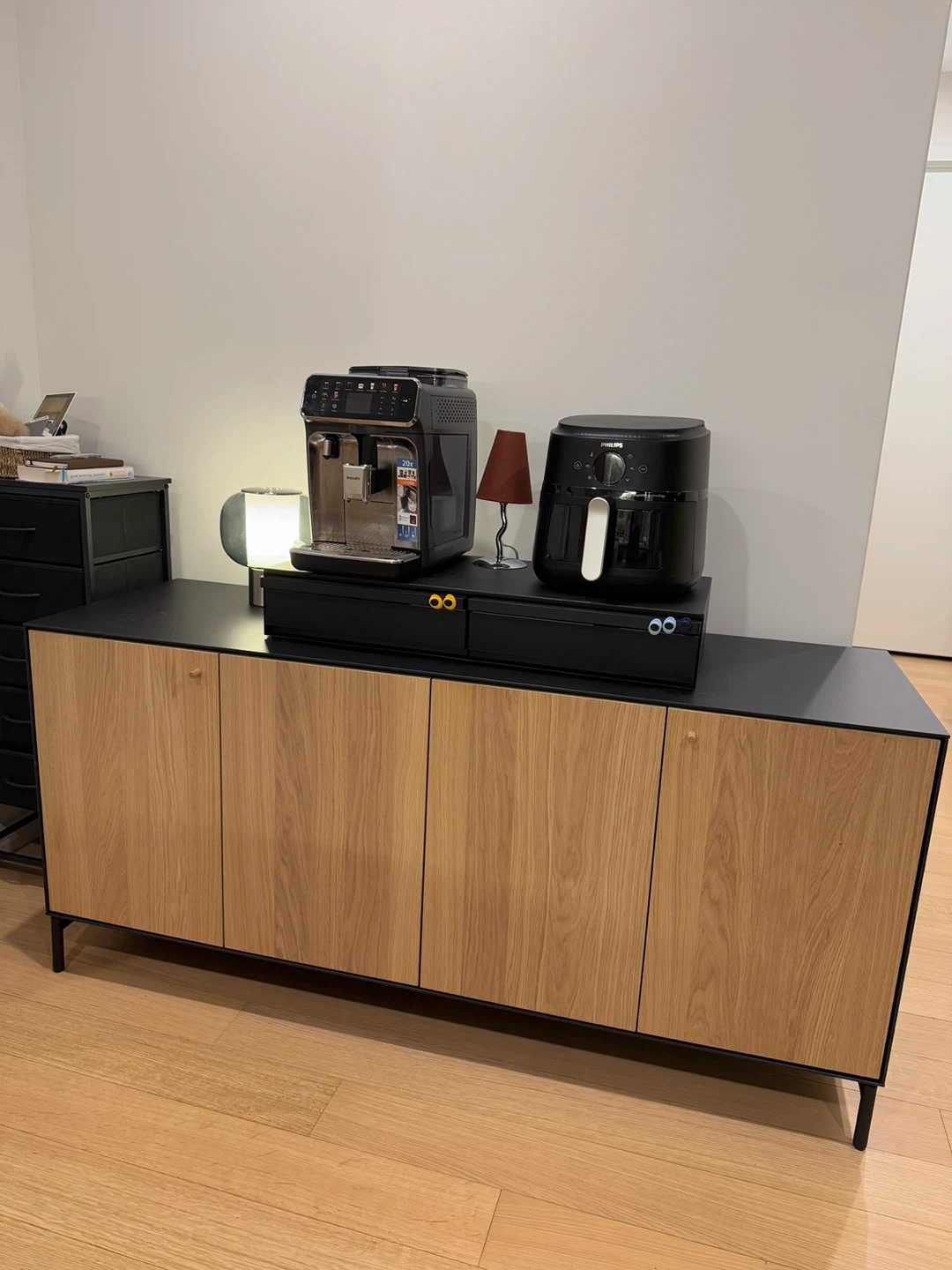 IKEA BOASTAD Sideboard - Black/Oak Veneer - photo 2