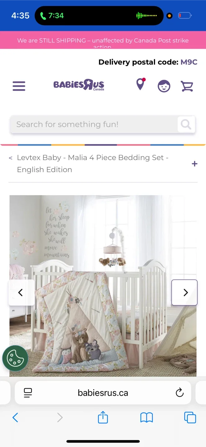 Levtex Baby Malia 4-Piece Crib Set - NEW image indicator(4)