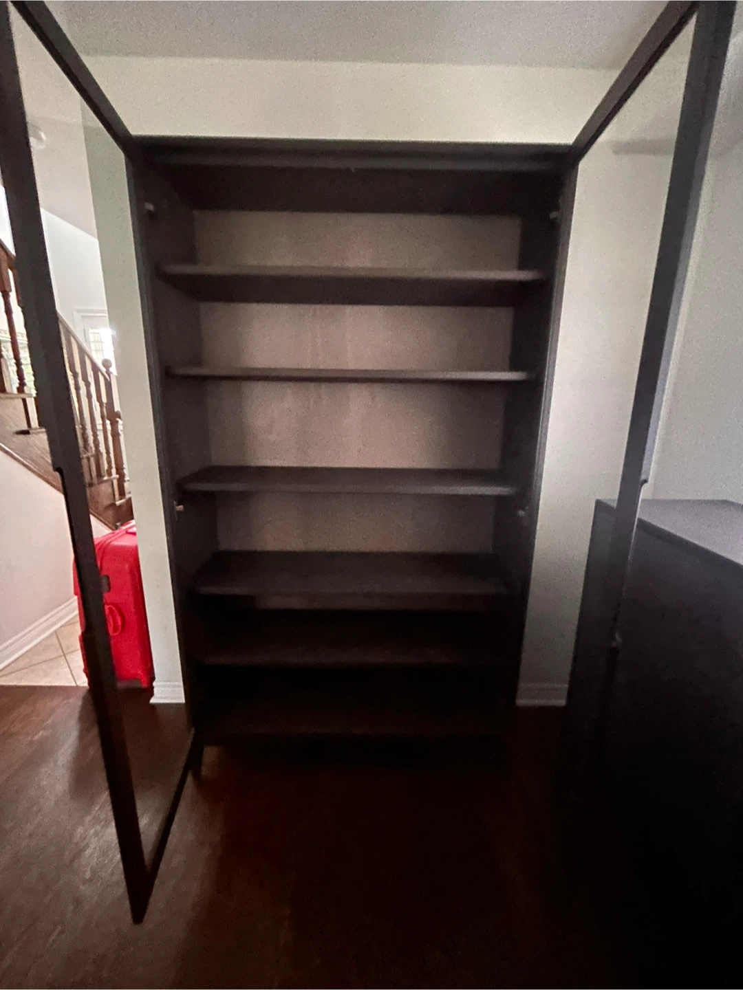 Dark Brown Display Cabinet