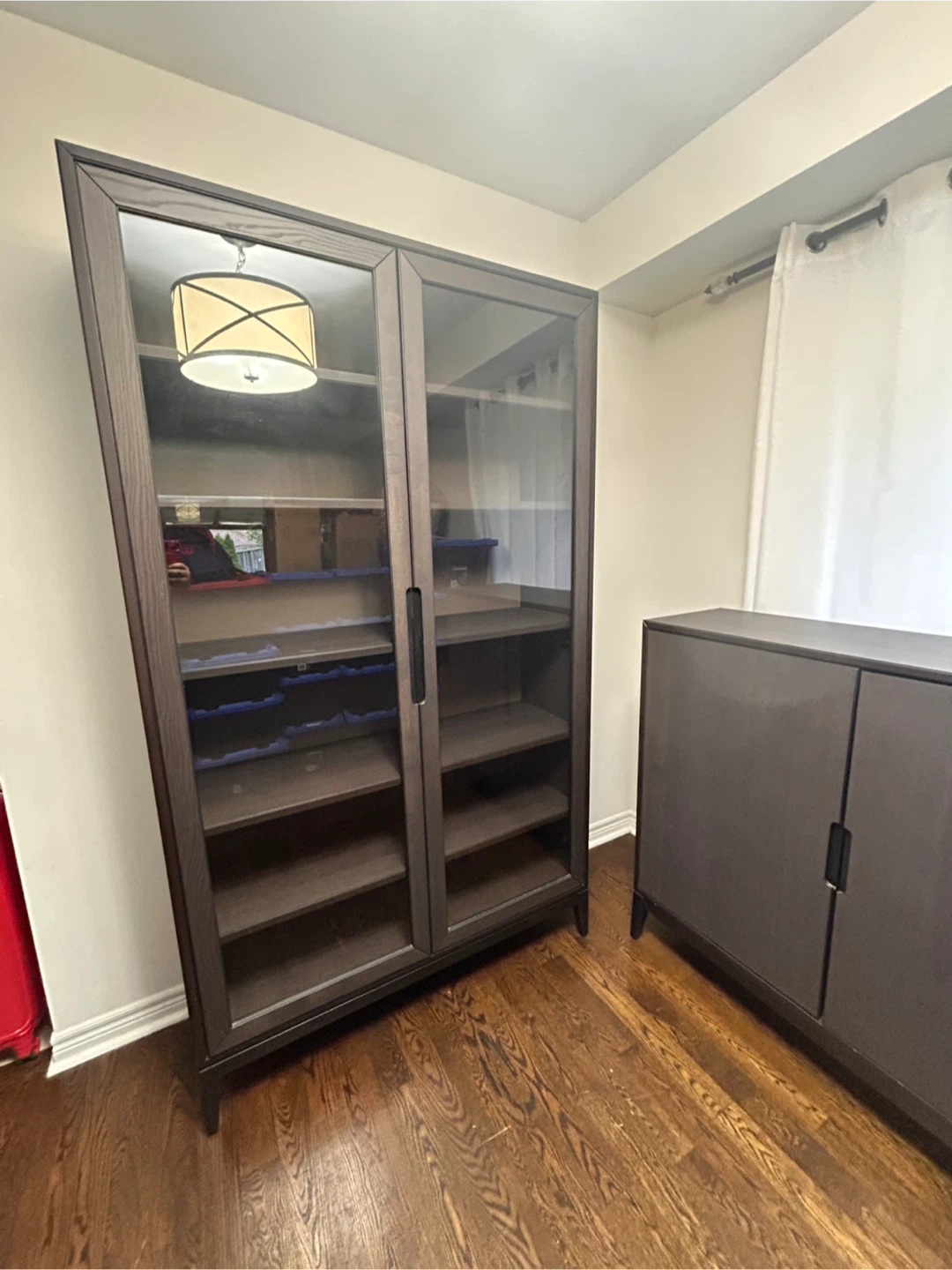Dark Brown Display Cabinet - photo 2