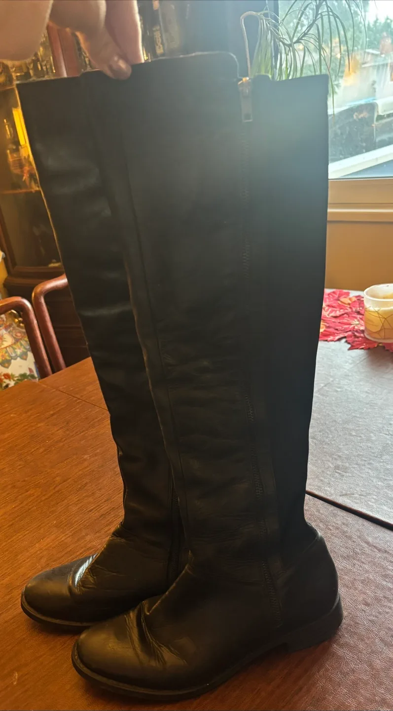 ALDO Black Knee High Boots - Size 38 image indicator(3)