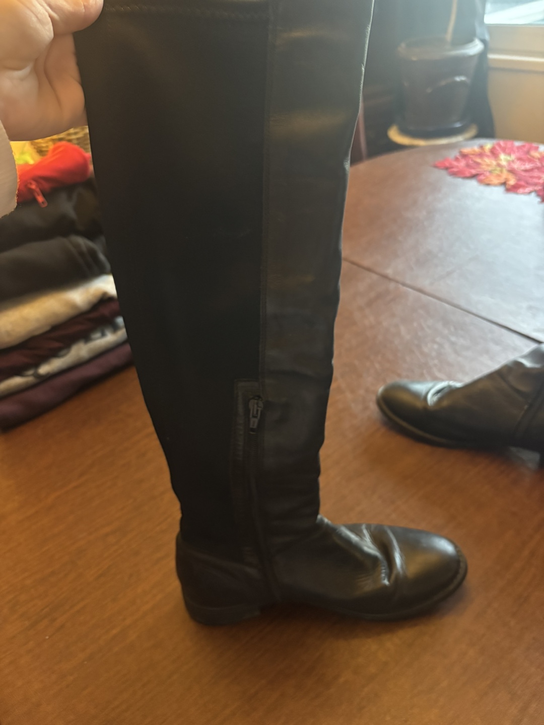ALDO Black Knee High Boots - Size 38