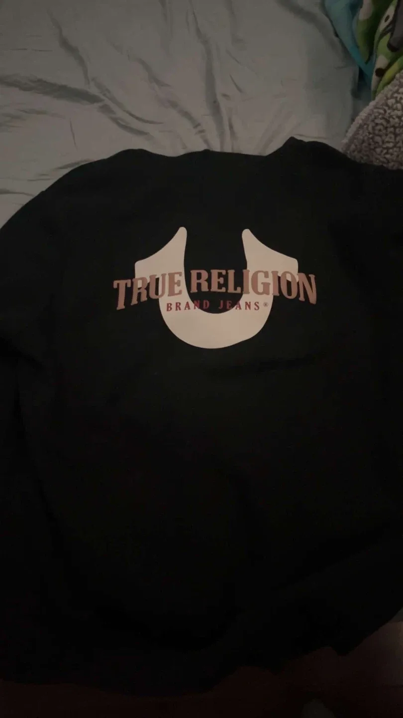 True Religion Black Zip-Up Hoodie image indicator(2)