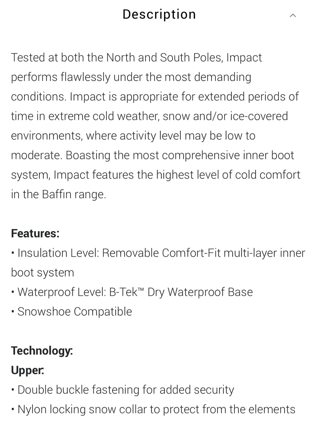 Women’s Baffin Impact Snow Boots - Size 7 image indicator(8)