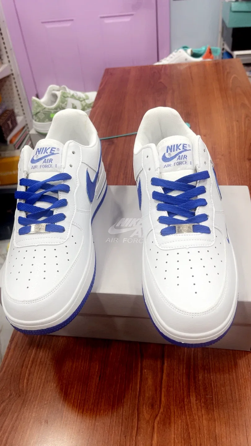 Nike Air Force 1 Fresh White/Blue Sneakers image indicator(4)