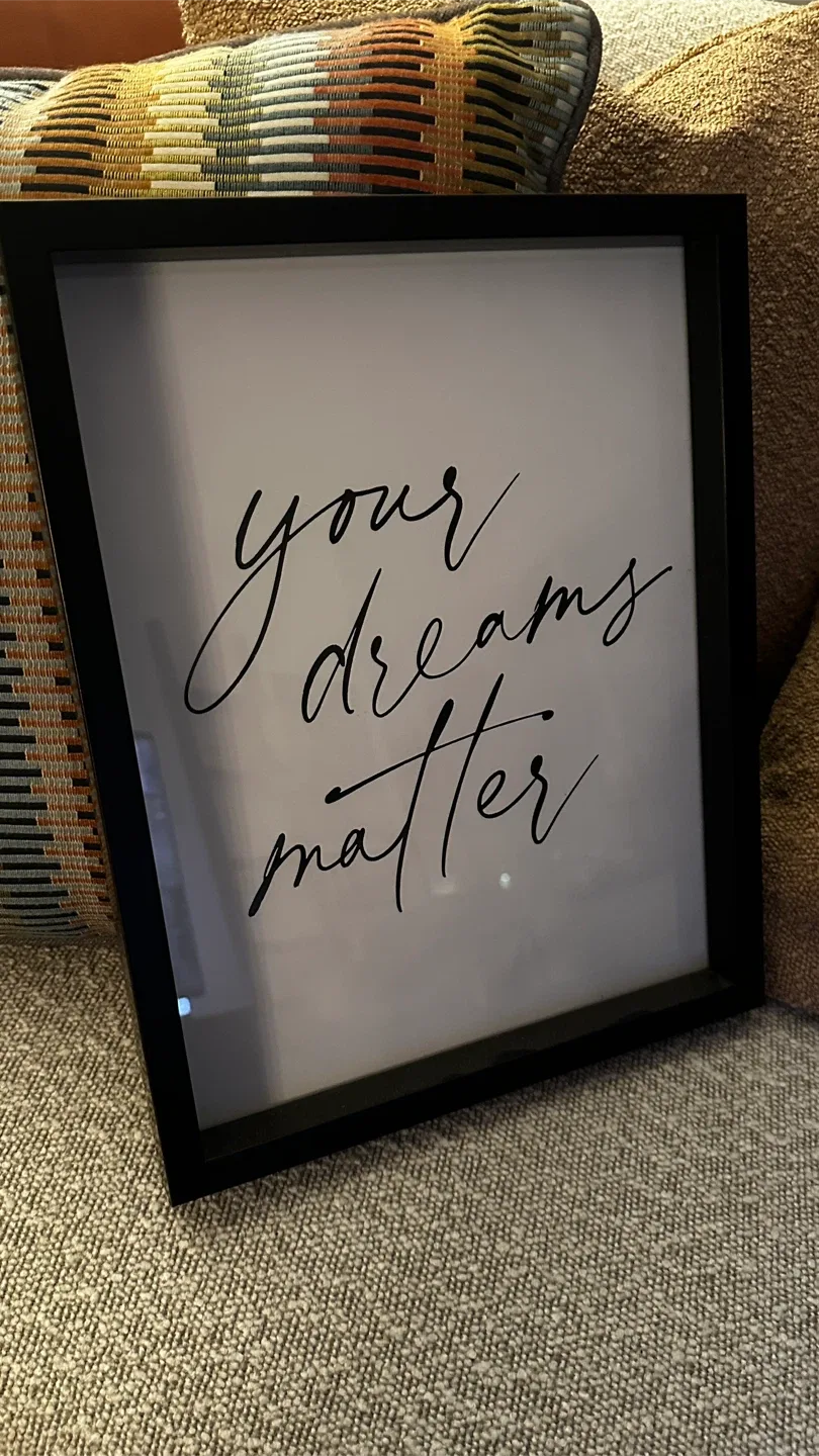 Framed 'Your Dreams Matter' Print thumbnail