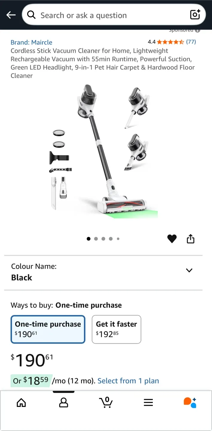 Cordless Stick Vacuum Cleaner thumbnail