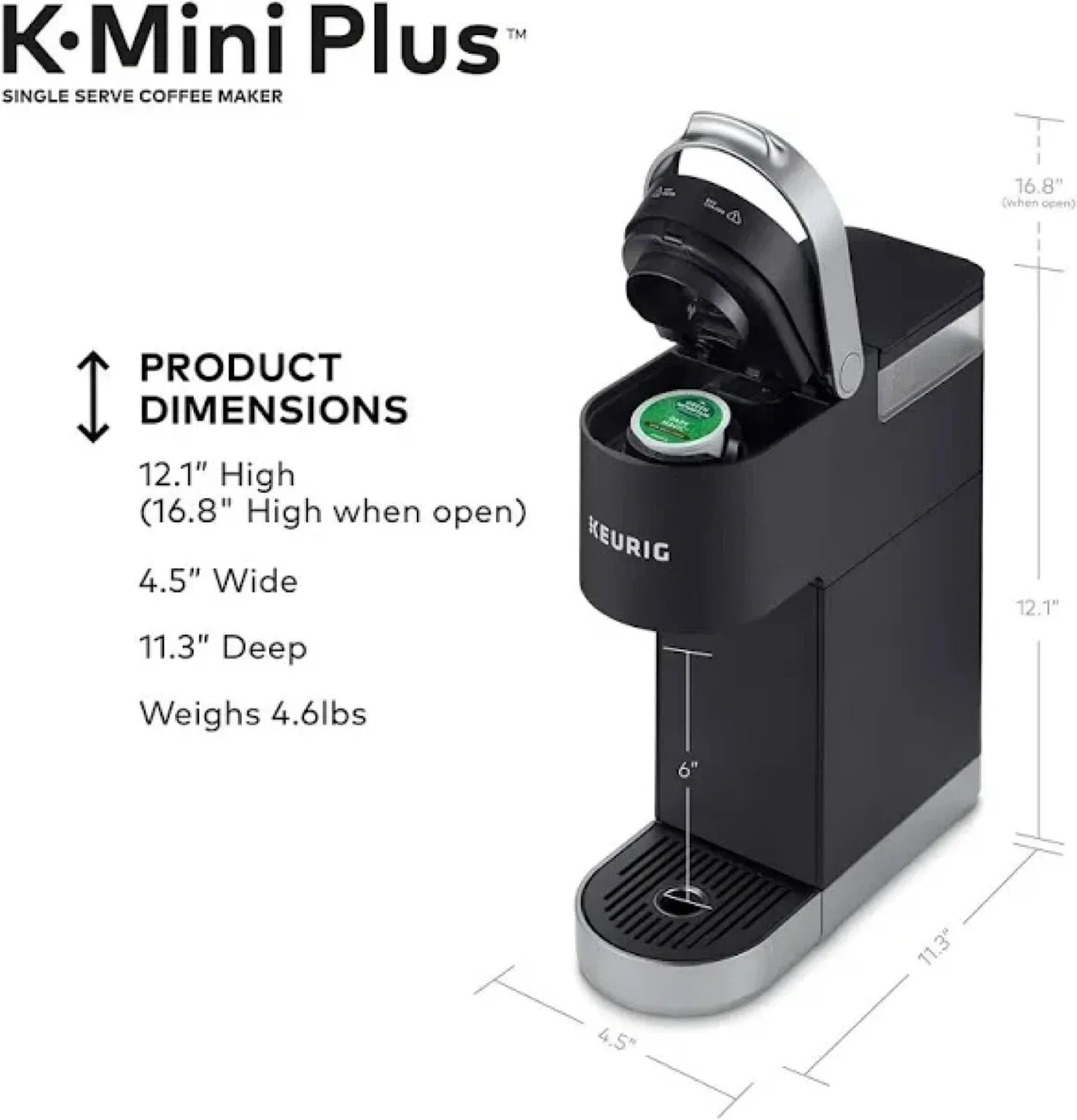 Keurig K-Mini Plus Single Serve Coffee Maker image indicator(3)