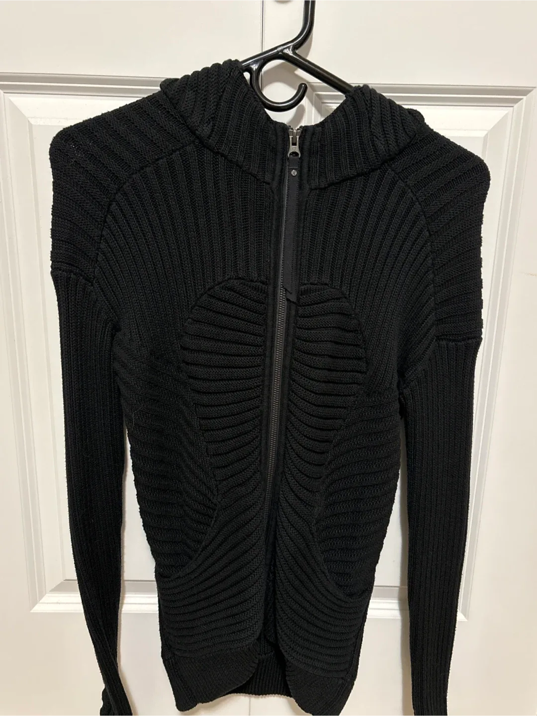 Lululemon Black Knit Zip-Up Hoodie image indicator(2)