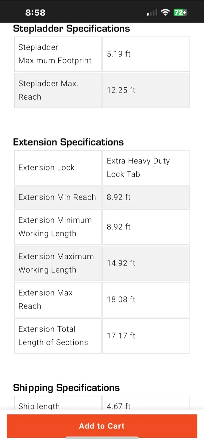Little Giant MegaLite Ladder 17 ft image indicator(4)