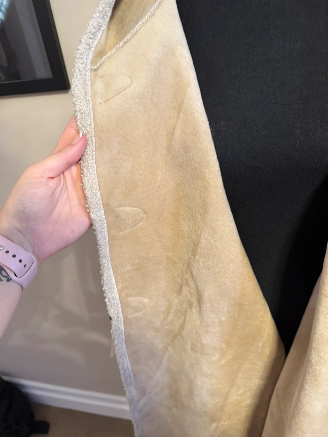 Beige Hooded Cape Coat image indicator(4)