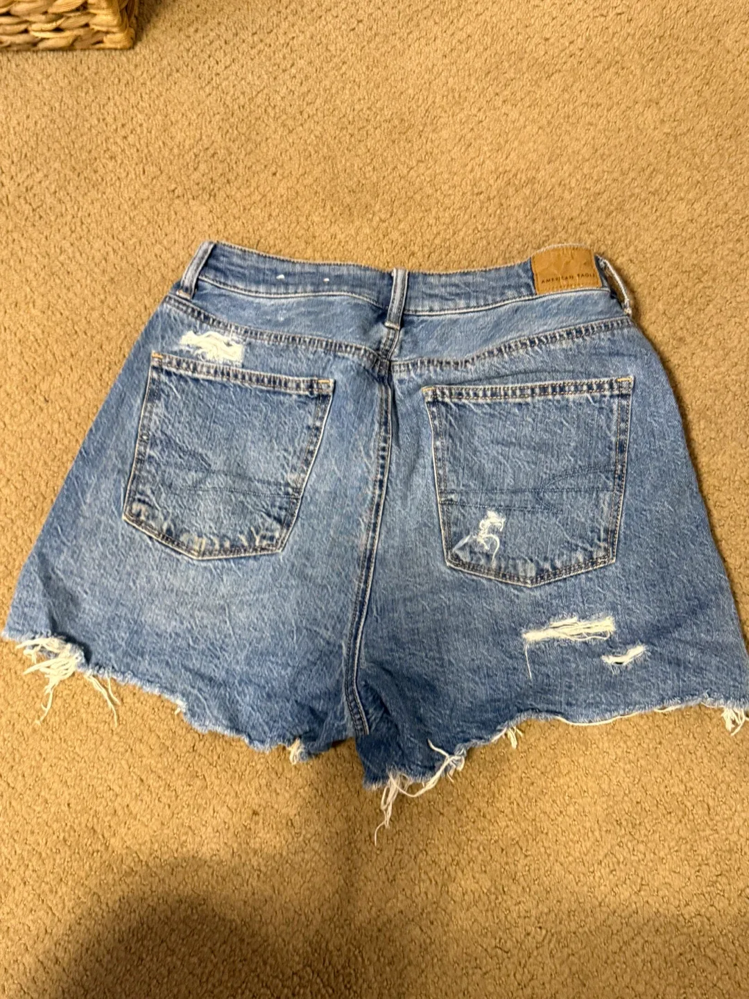 American Eagle Distressed Denim Shorts image indicator(2)