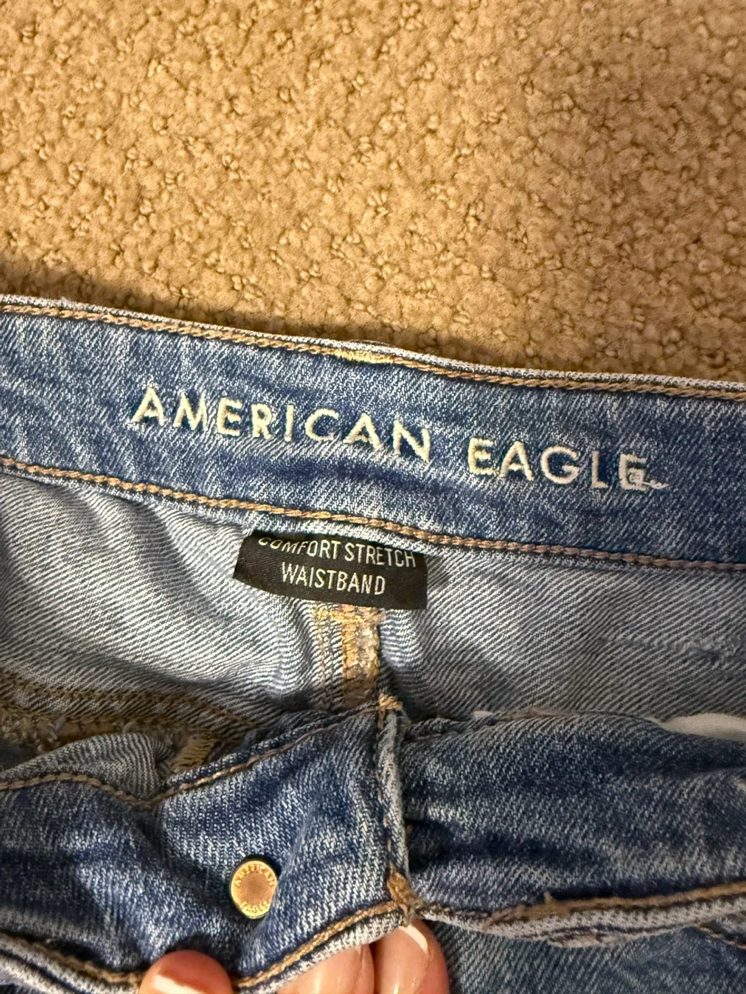 American Eagle Distressed Denim Shorts image indicator(3)