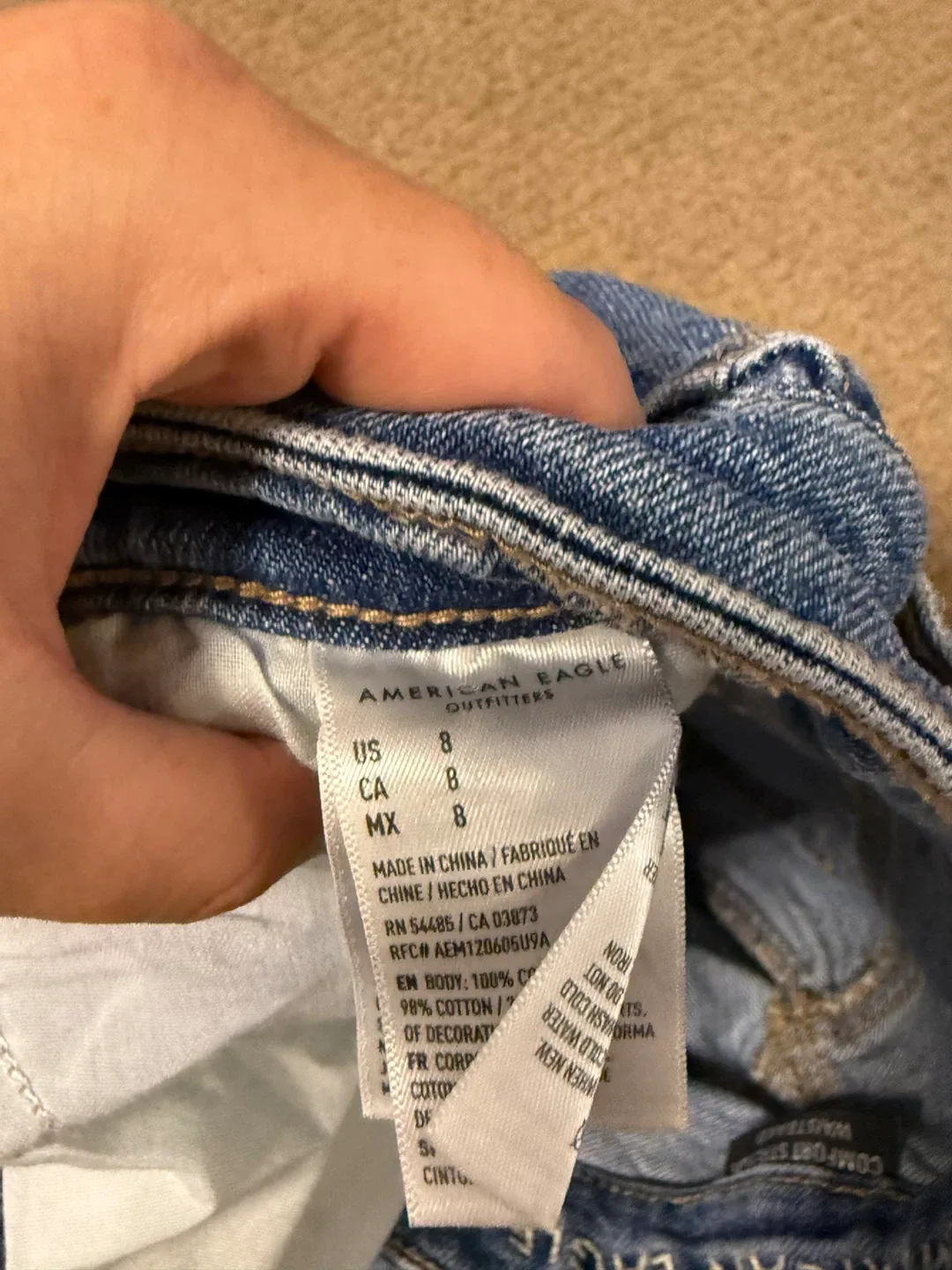 American Eagle Distressed Denim Shorts image indicator(4)